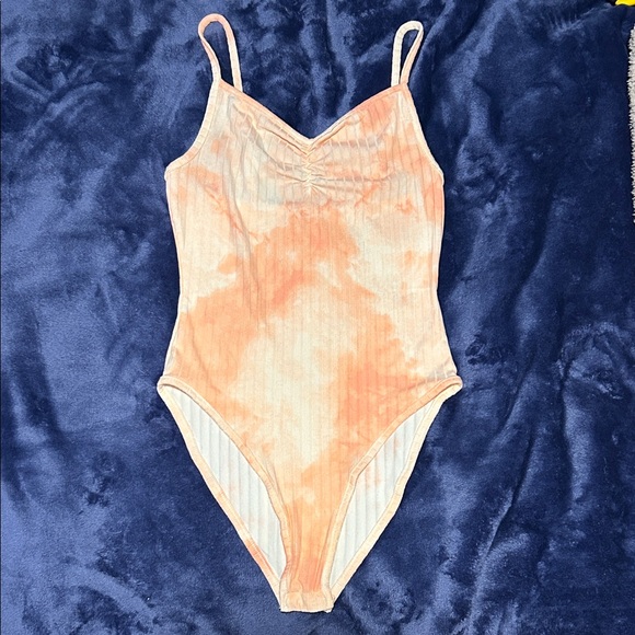 Ardene Tops - Pink and white tie dye body suit